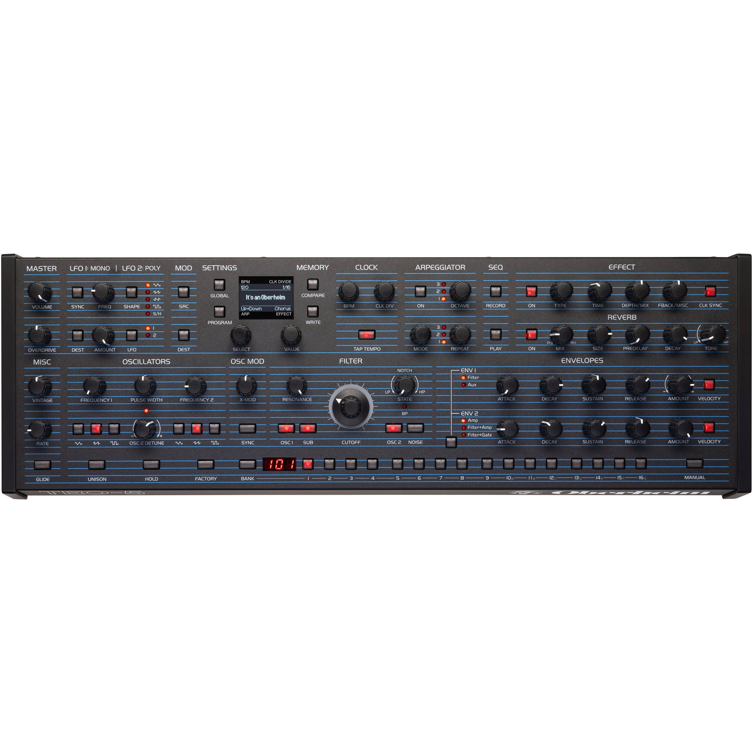 Oberheim TEO-5 Desktop | Compact 5-Voice Analog Synthesizer | Soundium
