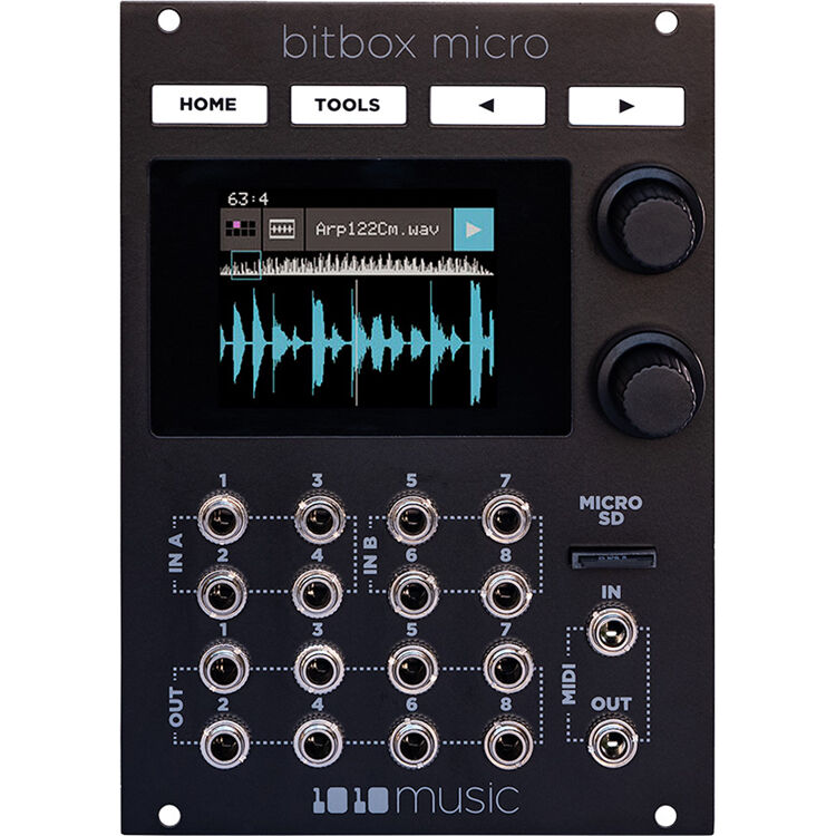 BITBOX micro 1010music モジュラーシンセ　ユーロラック 1010music Bitbox Micro | Compact Eurorack Sampler at Soundium