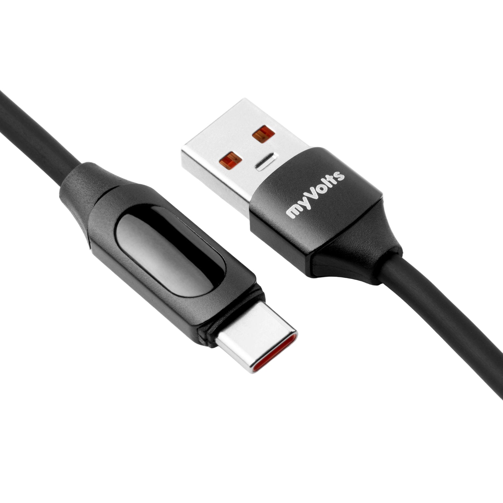 myVolts Step Up USB-A to USB-C PD Cable with LCD Power Meter