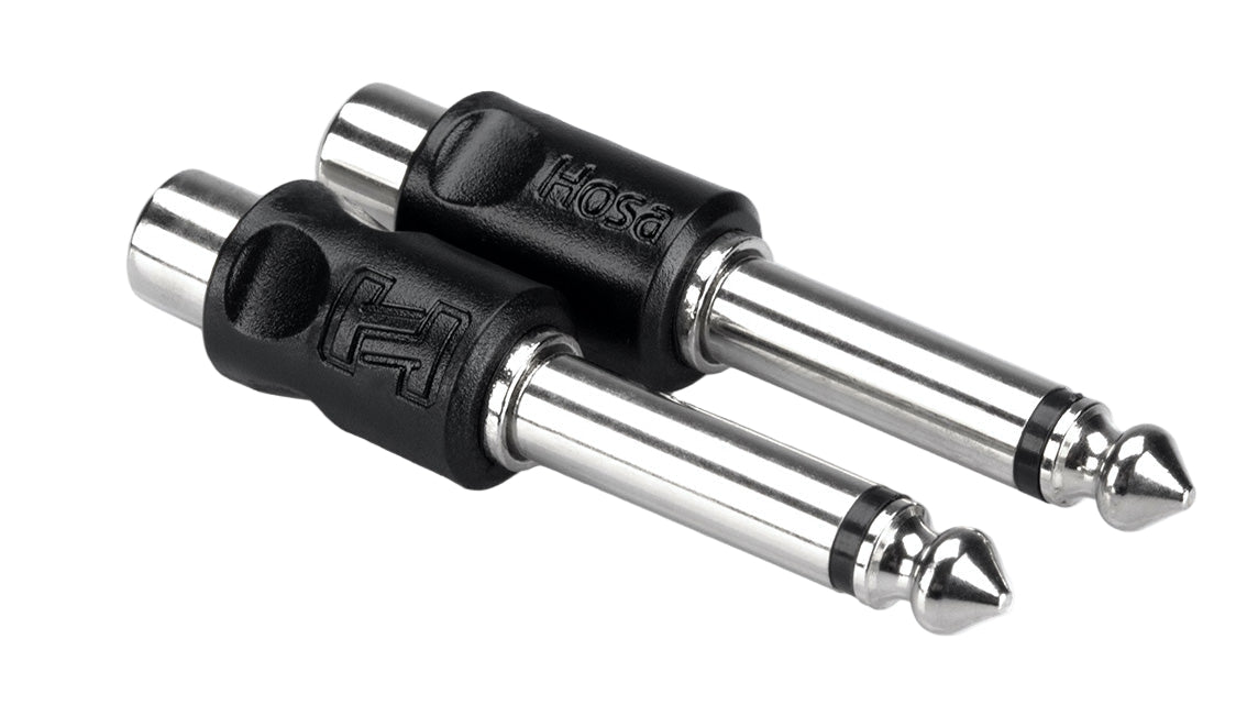 Hosa GPR-101 RCA - 6,3 mm TS-adapter (2 st.)
