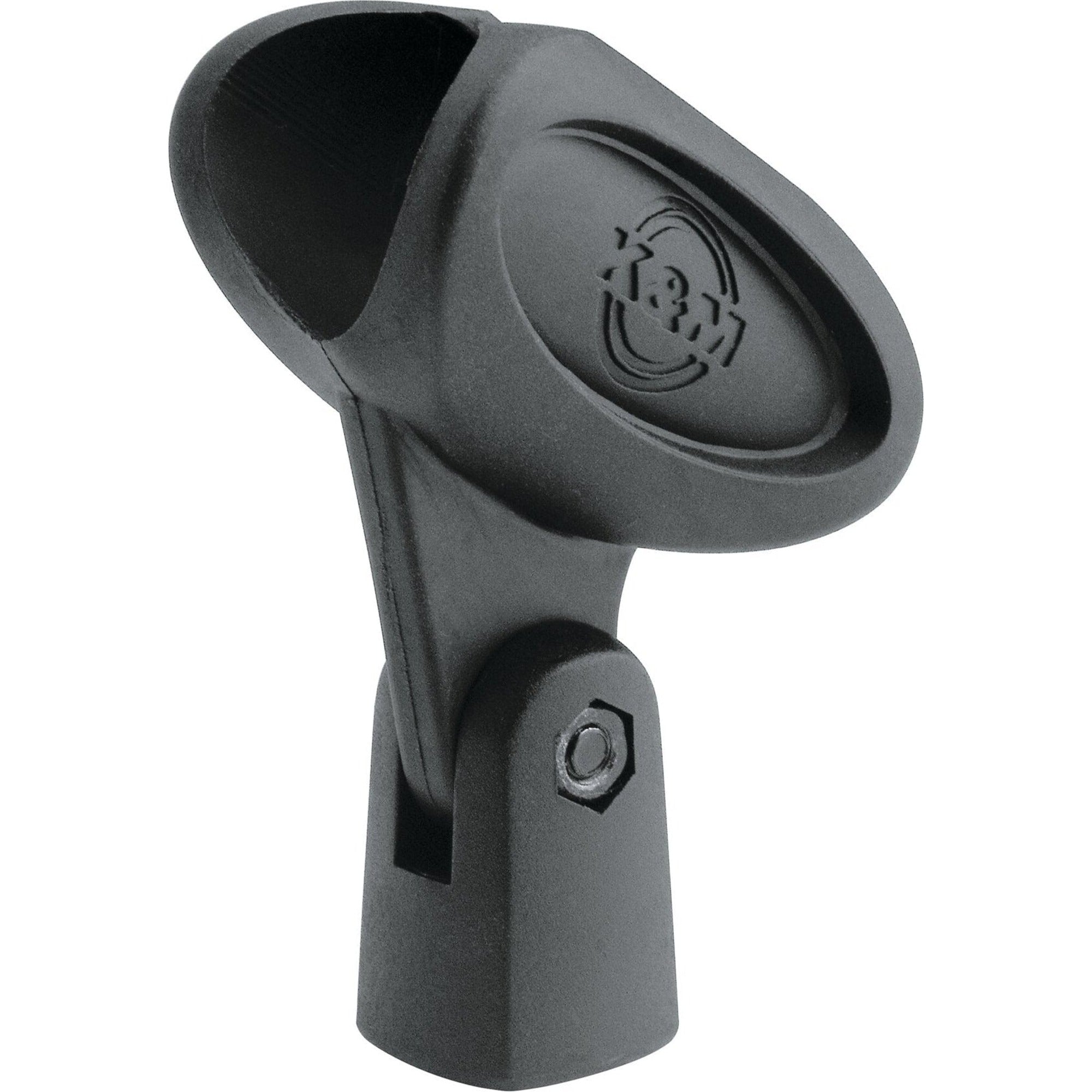 K&M 85055 microphone shock mount with adjustable elastic suspension for studio microphones.