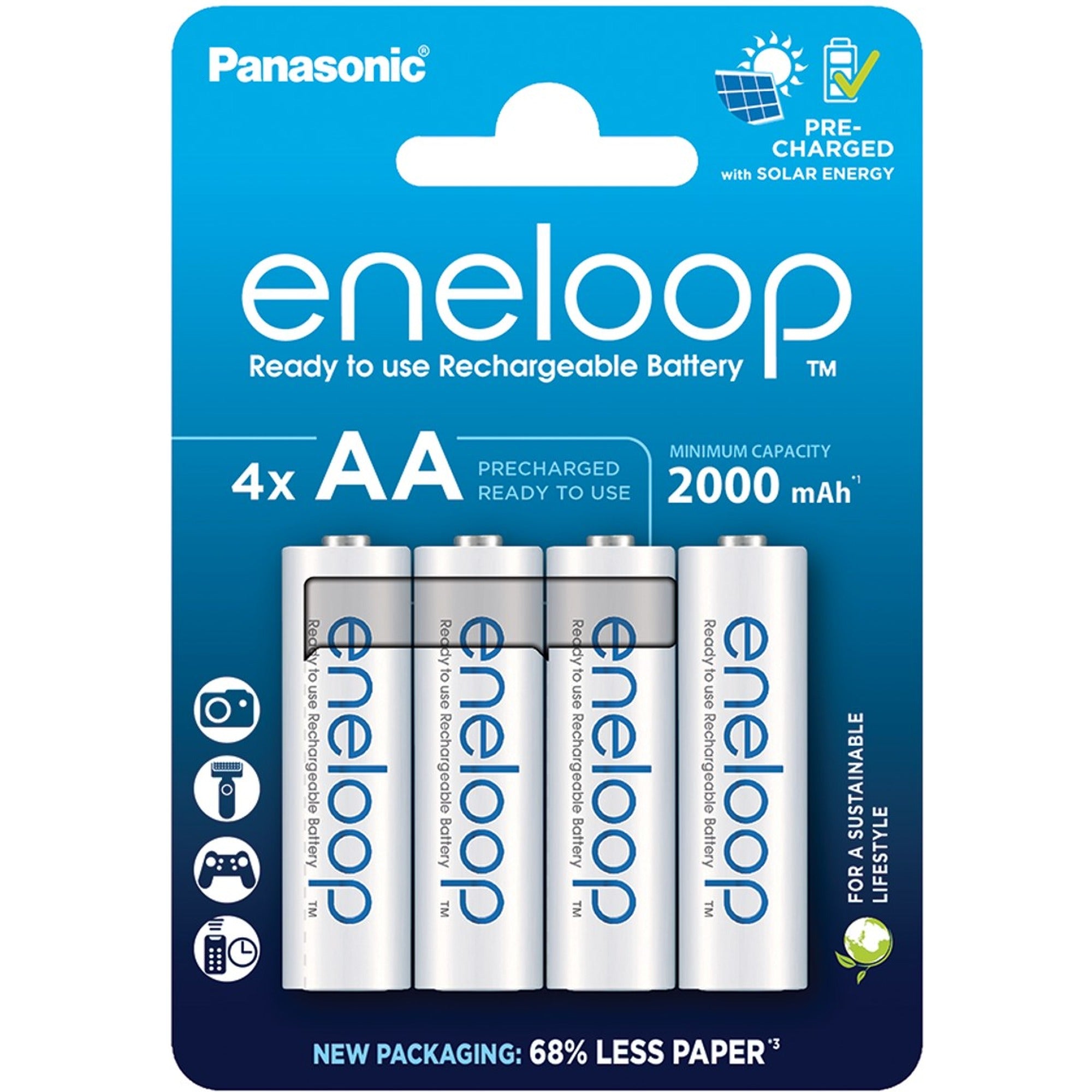 Panasonic Eneloop AA Batteries (2000 mAh) (4 pcs.) - Soundium