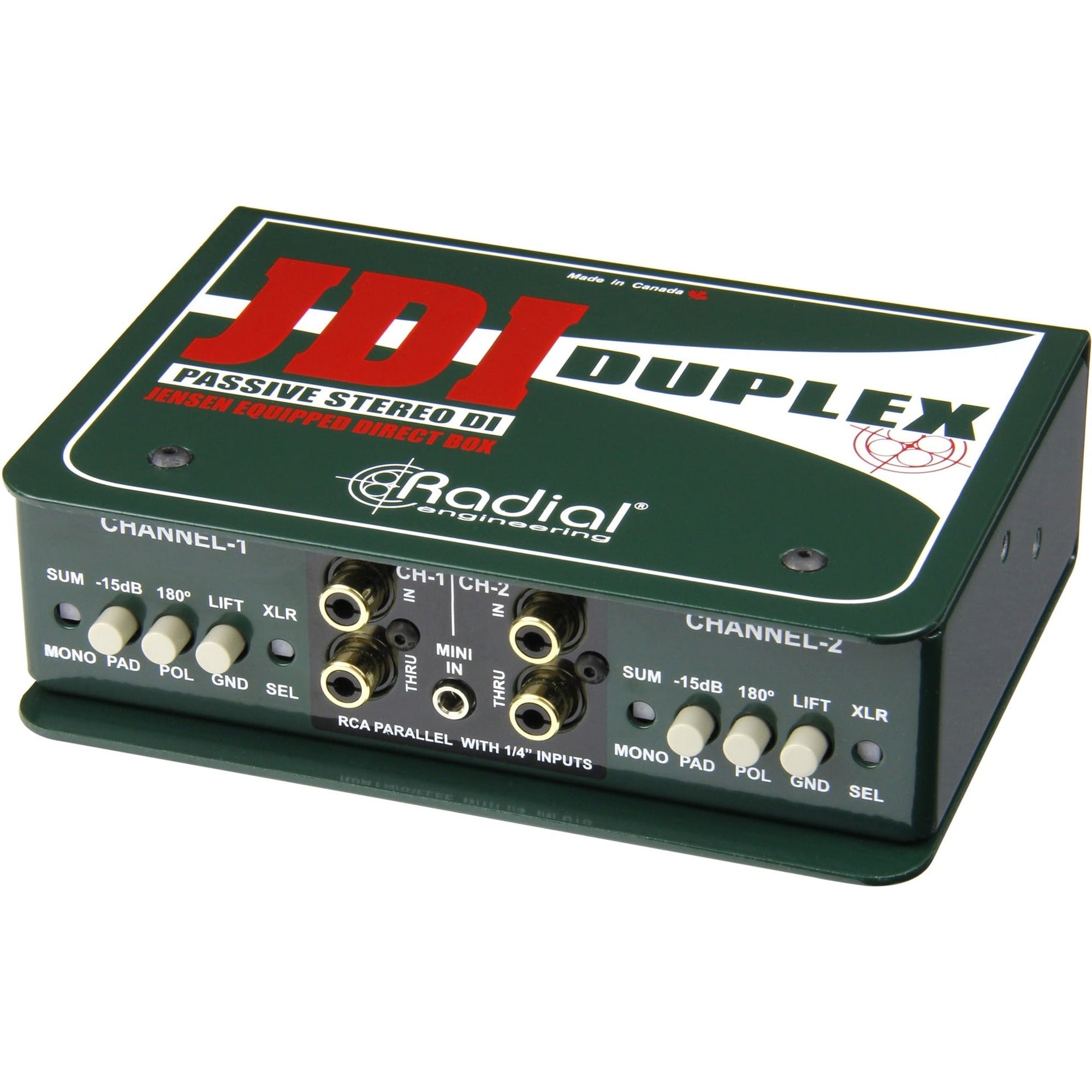 Radial Engineering JDI Duplex | Premium Dual-Channel DI Box | Soundium