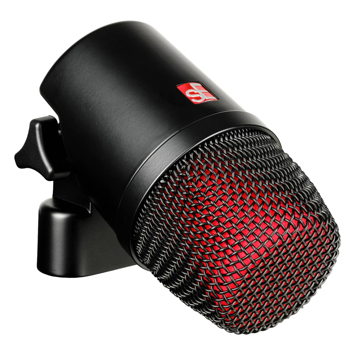 sE Electronics V KICK dynamic microphone shown with its sleek design and professional build, ideal for live kick drum and bass miking.