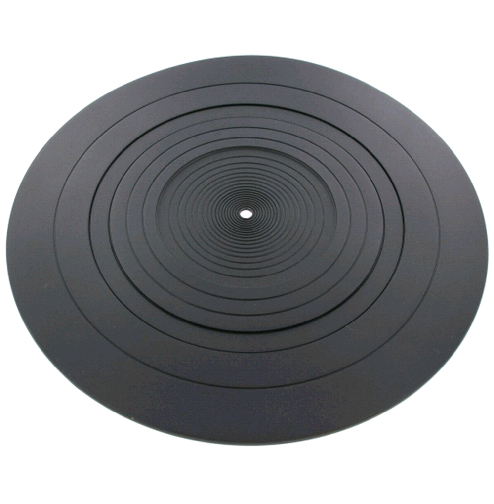 Tonar rubber slipmat featuring a textured surface for improved grip and sound quality on turntables.