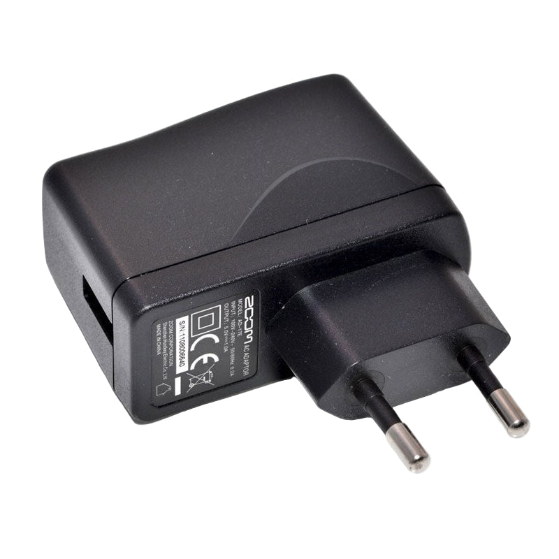 Zoom AD-17 power supply with a compact design, perfect for powering Zoom audio devices.