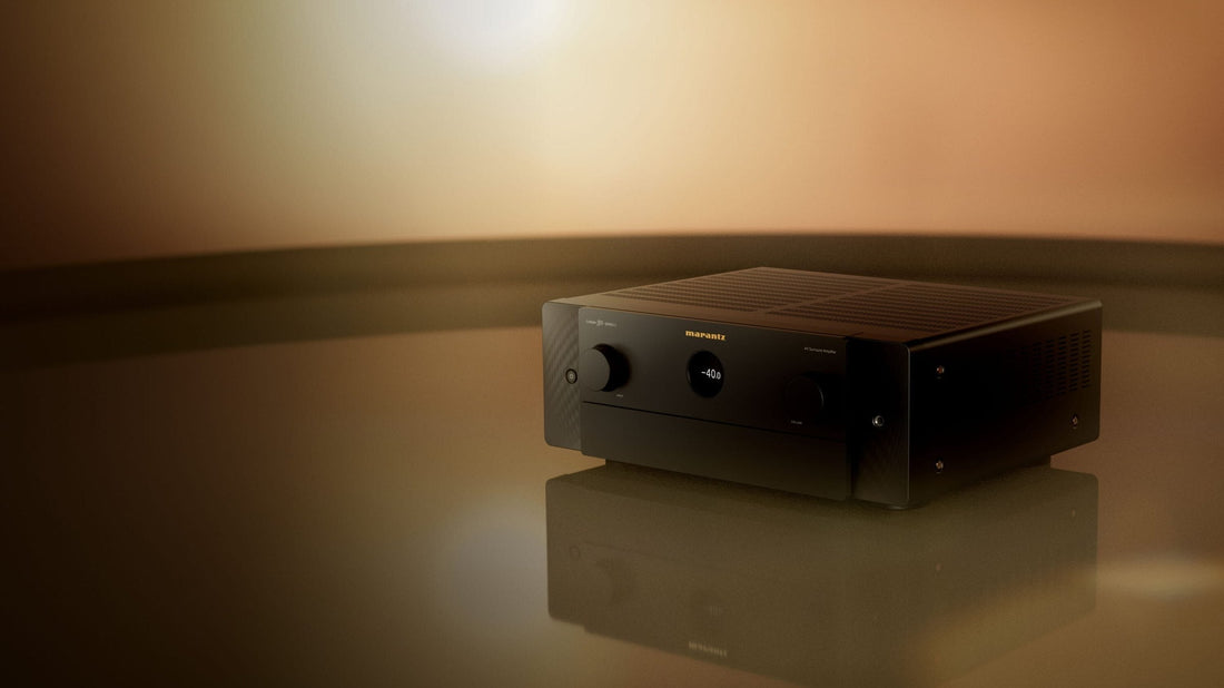 Marantz CINEMA 50 Series 2 on a dark reflective surface under warm light