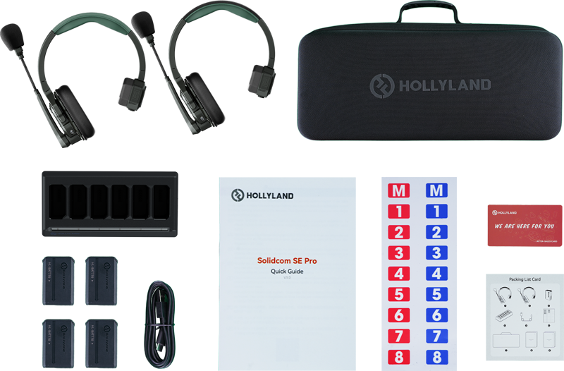 Hollyland Solidcom SE Pro trådlöst intercomsystem (2 headset)