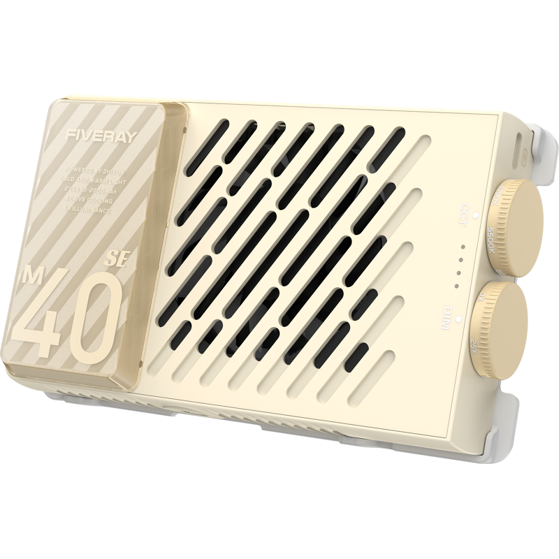 Zhiyun LED Fiveray M40 SE Combo bi-color LED light panel with adjustable brightness and color temperature for professional lighting.