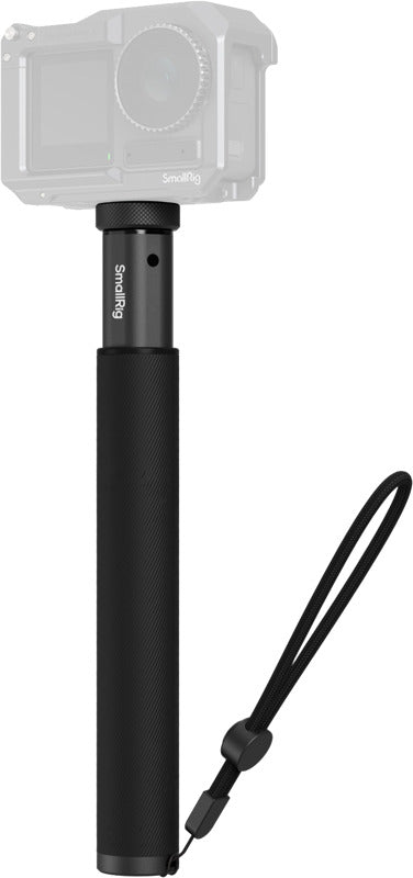 SmallRig selfie stick for action cameras, lightweight tripod and support for stable shooting and easy selfie capturing.