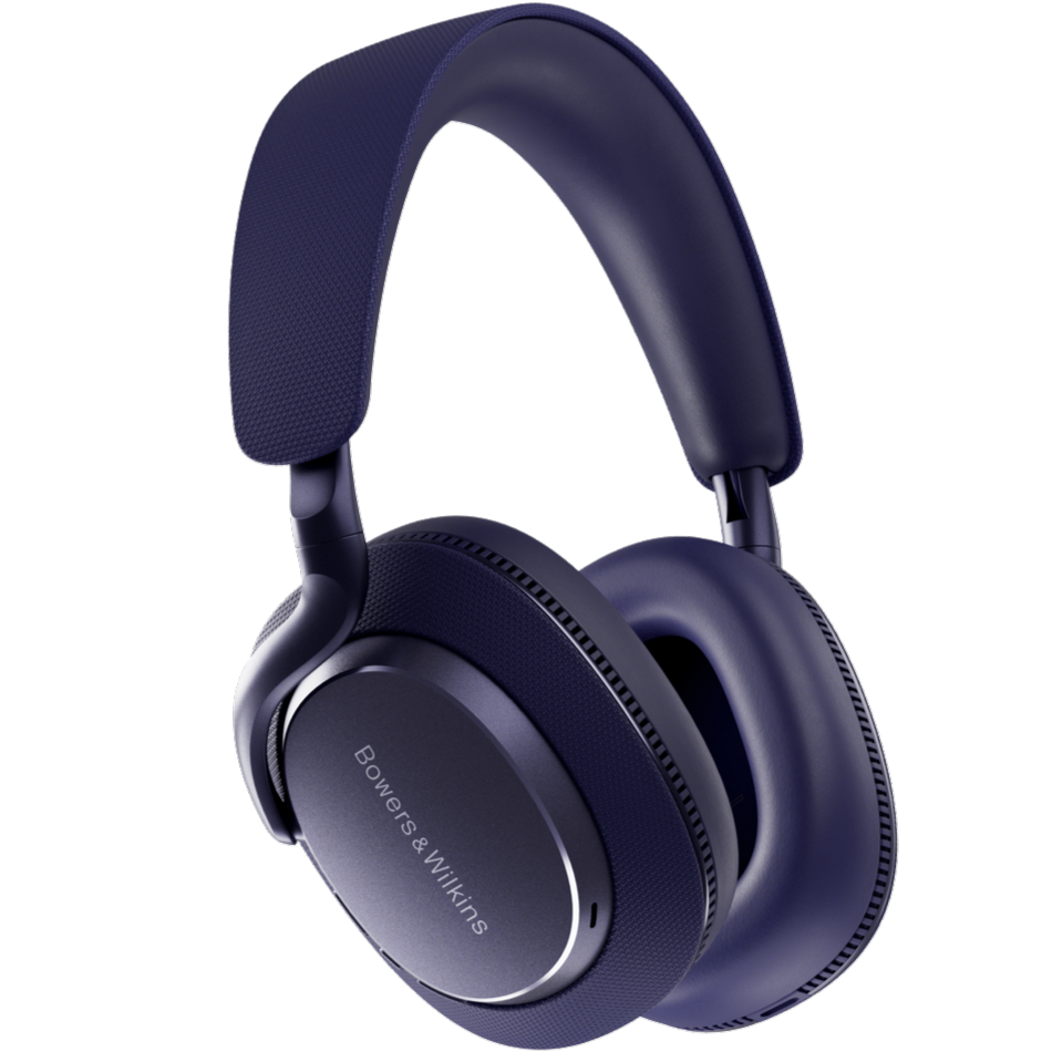 Bowers & Wilkins Px7 S3 wireless headphones with over-ear design and noise-canceling features, shown in sleek black color.