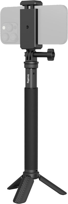 SmallRig Selfie Stick for action cameras, compact tripod and support for stable filming and selfies with action cameras.
