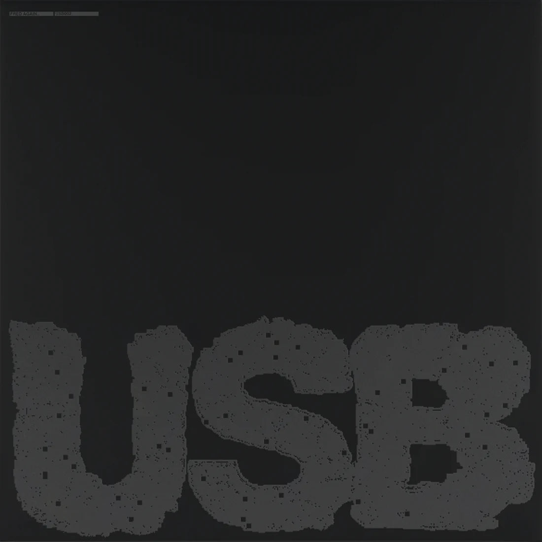 Black vinyl album cover of Fred again.. - USB002 2LP electronic music by Atlantic Records, featuring minimalist black design.