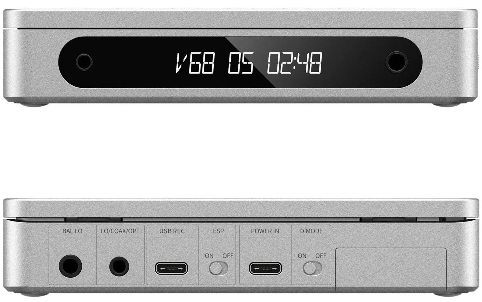 FiiO DM13 BT portable music player with sleek black design and touch controls, featuring Bluetooth functionality and high-resolution audio support.