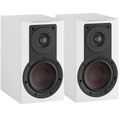 DALI Dali Opticon 1 MK2 passive bookshelf speakers shown with black wood finish and front grille, compact audio speakers for home sound