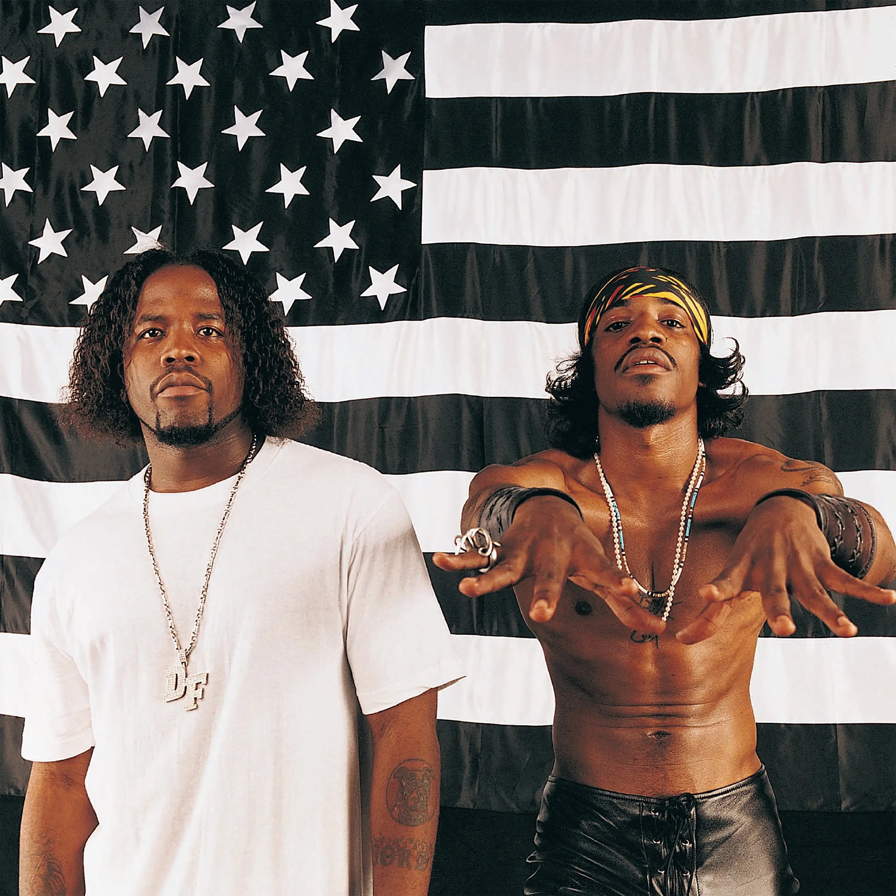 Black vinyl record of OutKast's Stankonia album on LaFace Records, featuring the 2LP set with colorful cover art.