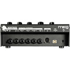 Moog Minitaur synthesizer with black compact design and control knobs, ideal for bass sound creation.