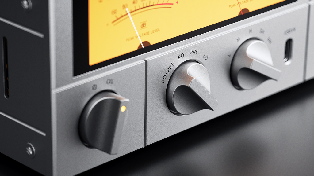 FiiO K17 headphone amplifier and DAC with sleek black design, multiple input ports, and digital audio output.