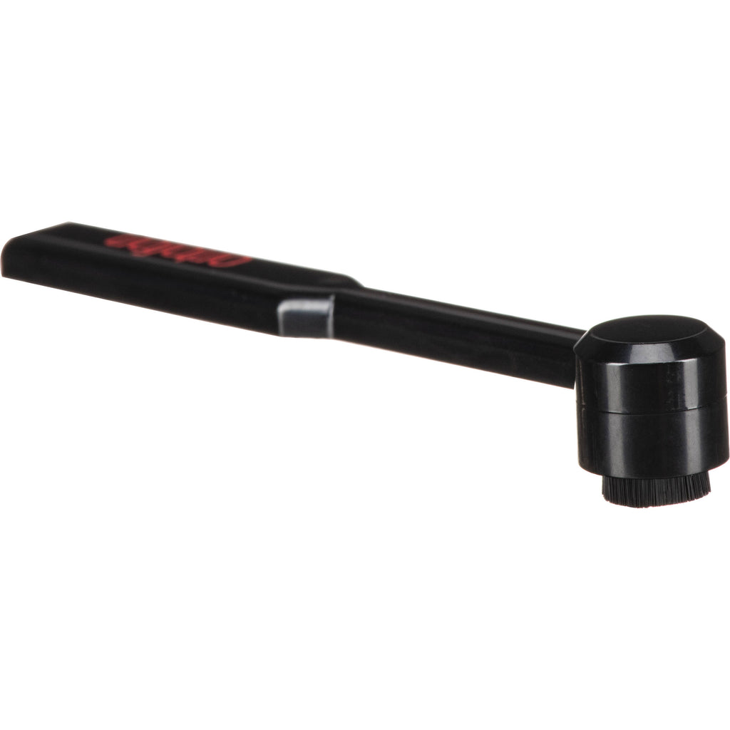 Ortofon Stylus Brush for cartridge cleaning, featuring soft bristles to maintain turntable stylus and improve sound quality.