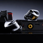 FiiO FX17 in-ear headphones with black ear tips and sleek design, showcasing the compact and portable audio accessory.