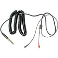 Sennheiser HD 25 coiled headphone cable, 2 meters long, designed for high-quality audio connection with Sennheiser headphones.