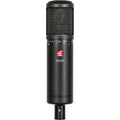 sE Electronics sE2200 condenser microphone with metal grille and shock mount, designed for studio recording and vocals.