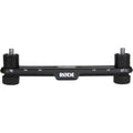 Rode Stereo Bar SB20 microphone accessory, adjustable metal support with mounting holes for stereo microphone setup.