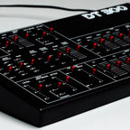 Dtronics DT-300 V2 synthesizer module with control knobs and display, designed for music production and sound design.