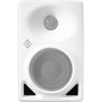 Neumann KH 80 DSP active nearfield monitor speakers with sleek black finish and front-facing controls.