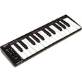 Nektar SE25 MIDI keyboard with 25 keys, compact design, and control knobs, ideal for music production and digital performances.