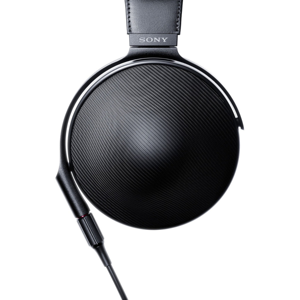 Sony MDR-Z1R head-fi headphones with over-ear design, sleek black finish, and plush ear cups for premium sound experience.