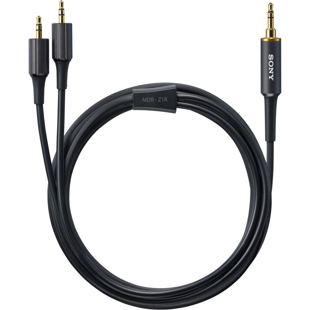 Close-up of Sony MDR-Z1R head-fi headphones showing large ear cups and premium design, emphasizing high-end audio quality.