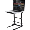 Reloop Laptop Stand Flex V2 for adjustable support and ergonomic positioning of laptops on a flat surface.