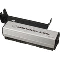 Audio Technica AT6013a dual-action anti-static record brush for cleaning vinyl records, with soft bristles and anti-static features.