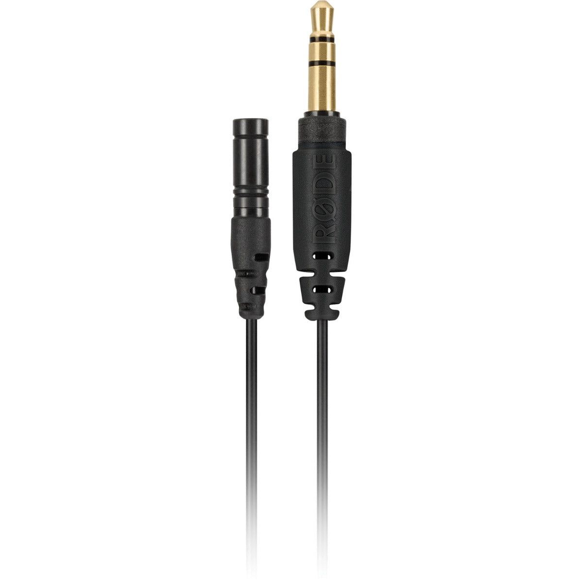 Rode Lavalier GO wearable microphone clipped to clothing, compact and discreet for hands-free audio recording.