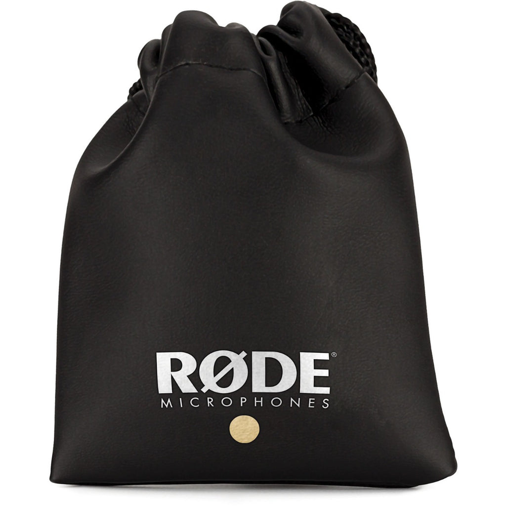 Rode Lavalier GO wearable microphone clipped to clothing, designed for clear audio recording in interviews and video productions.