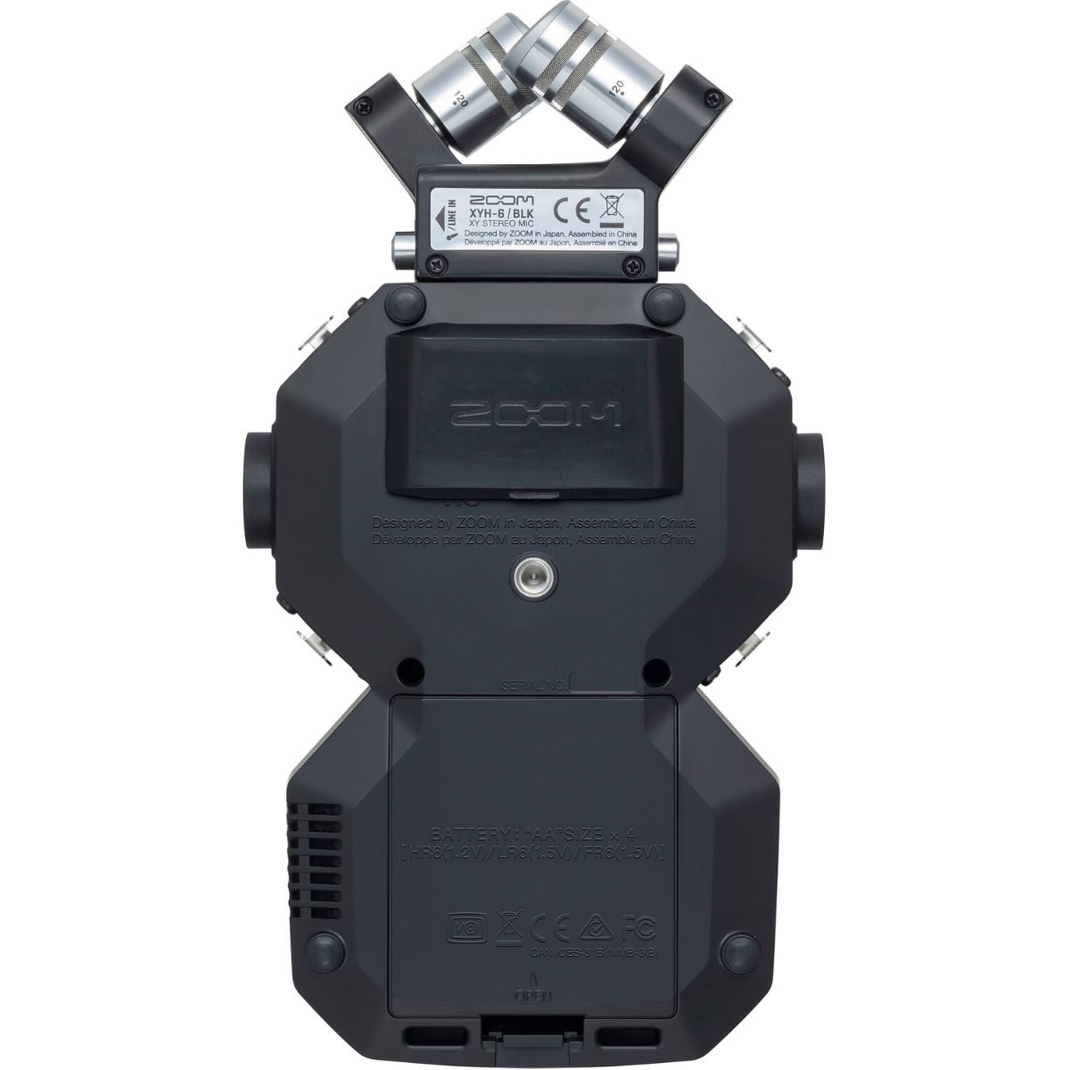 Zoom H8 digital recorder with multiple input ports and colorful display, ideal for professional audio recording.