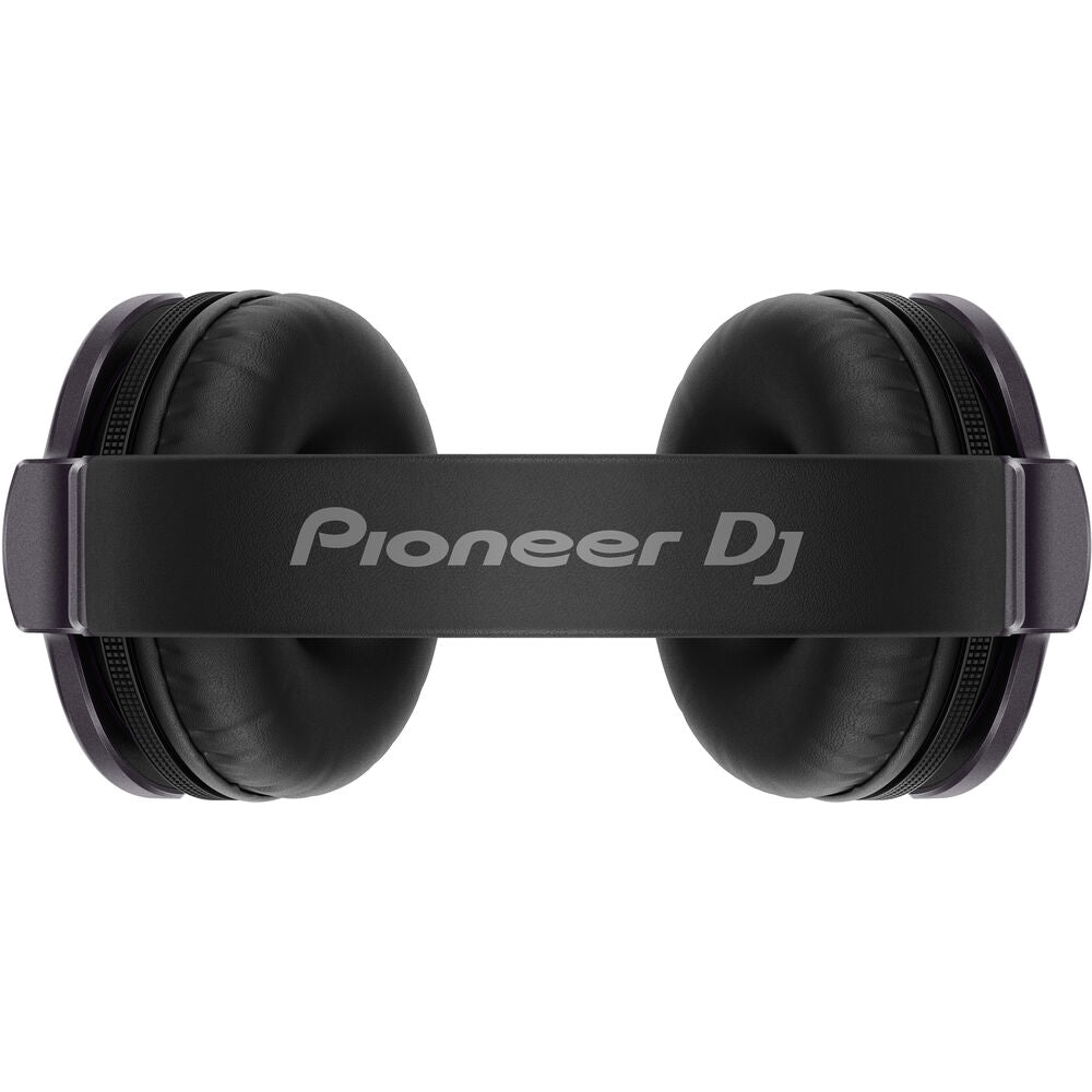 Pioneer DJ HDJ-CUE1 wired DJ headphones with cushioned ear cups and adjustable headband, designed for professional mixing.