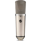Warm Audio WA-67 condenser microphone with vintage-style body and large diaphragm for studio recording.