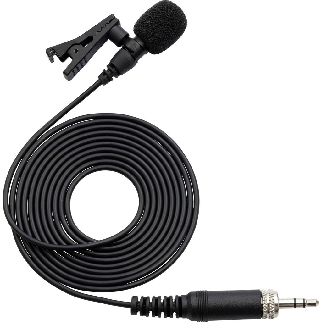 Zoom F2-BT digital recorder with compact design, front view showing controls and built-in microphone for high-quality audio recording.