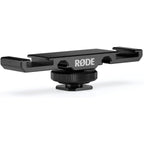 Rode Vlogger Kit with microphone, windscreen, and smartphone mount for iOS and Android devices.