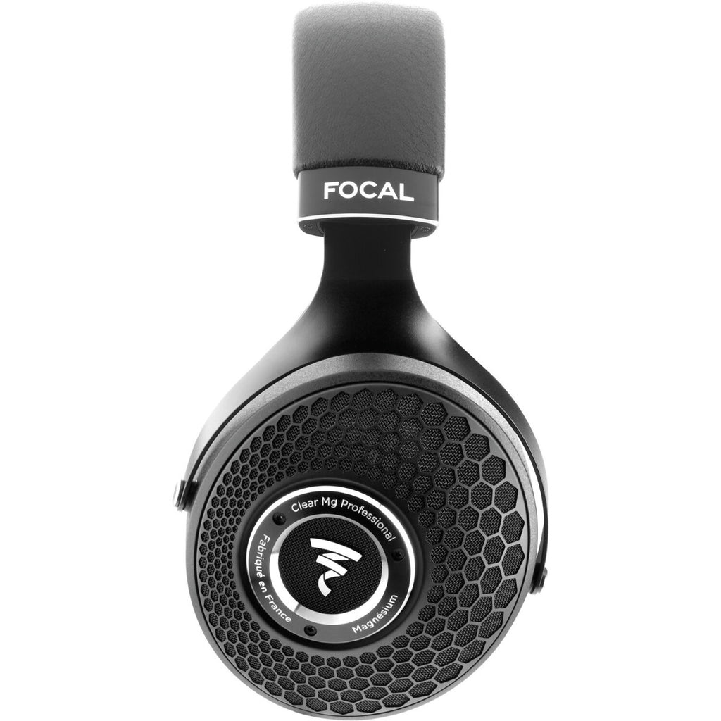 Focal Clear MG professional over-ear headphones with sleek design and adjustable headband for high-fidelity audio.
