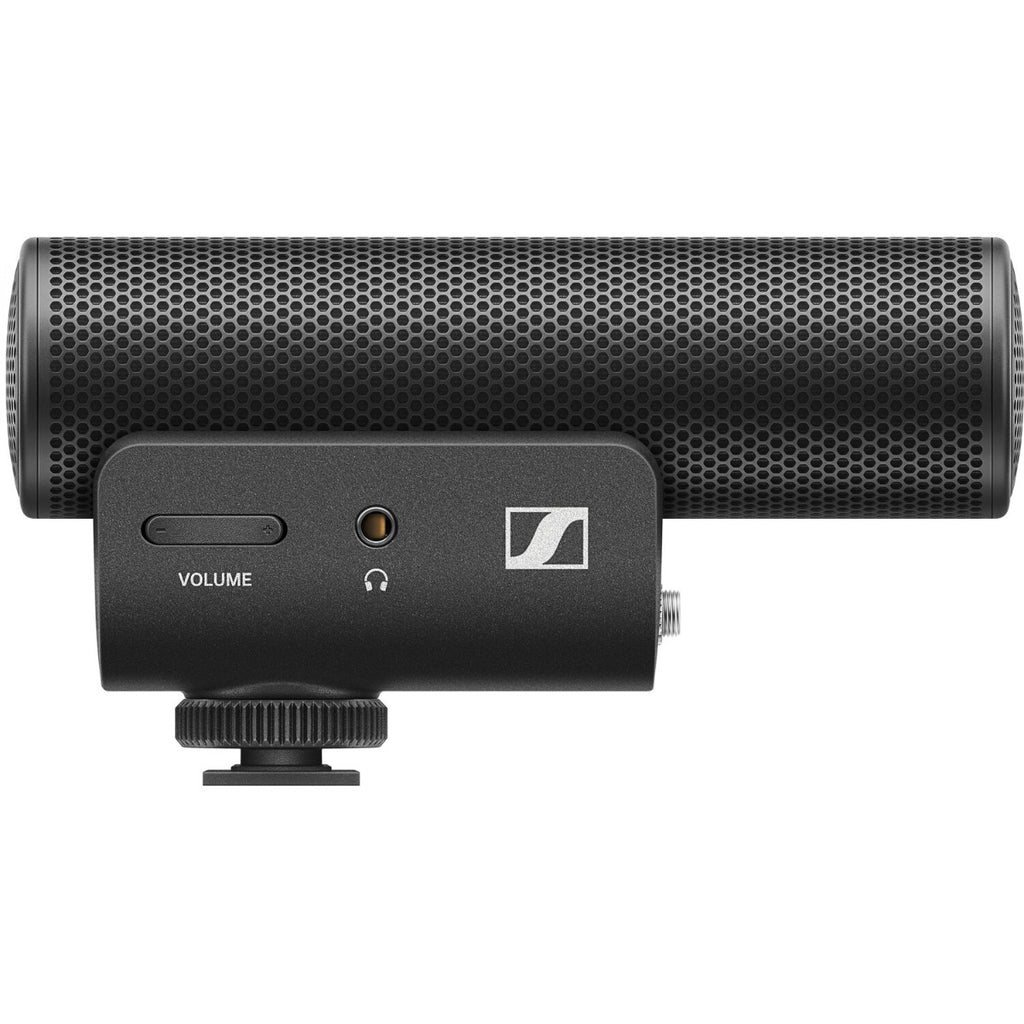 Sennheiser MKE 400 MK2 camera microphone with compact design and built-in shock mount for clear audio recording.