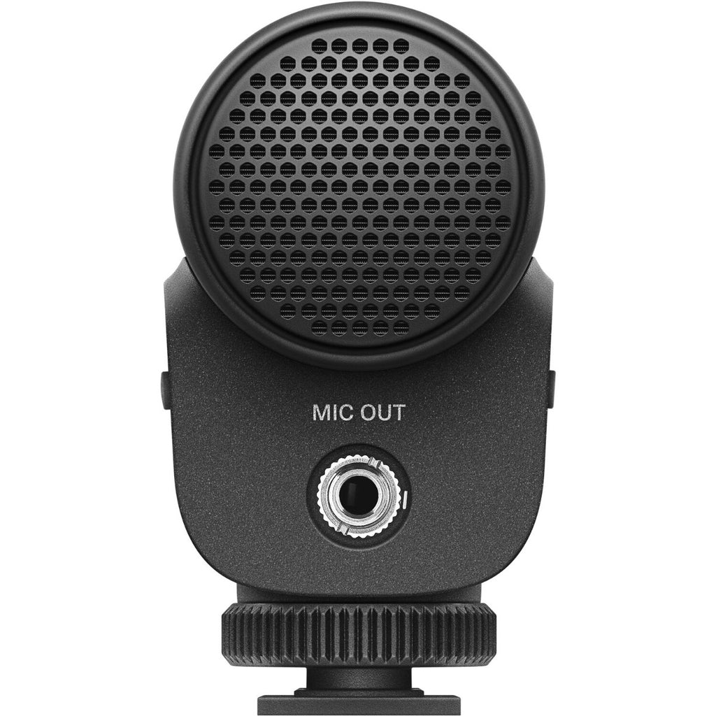 Sennheiser MKE 400 MK2 camera microphone mounted on a camera, showing compact design and built-in shock mount for clear audio recording.