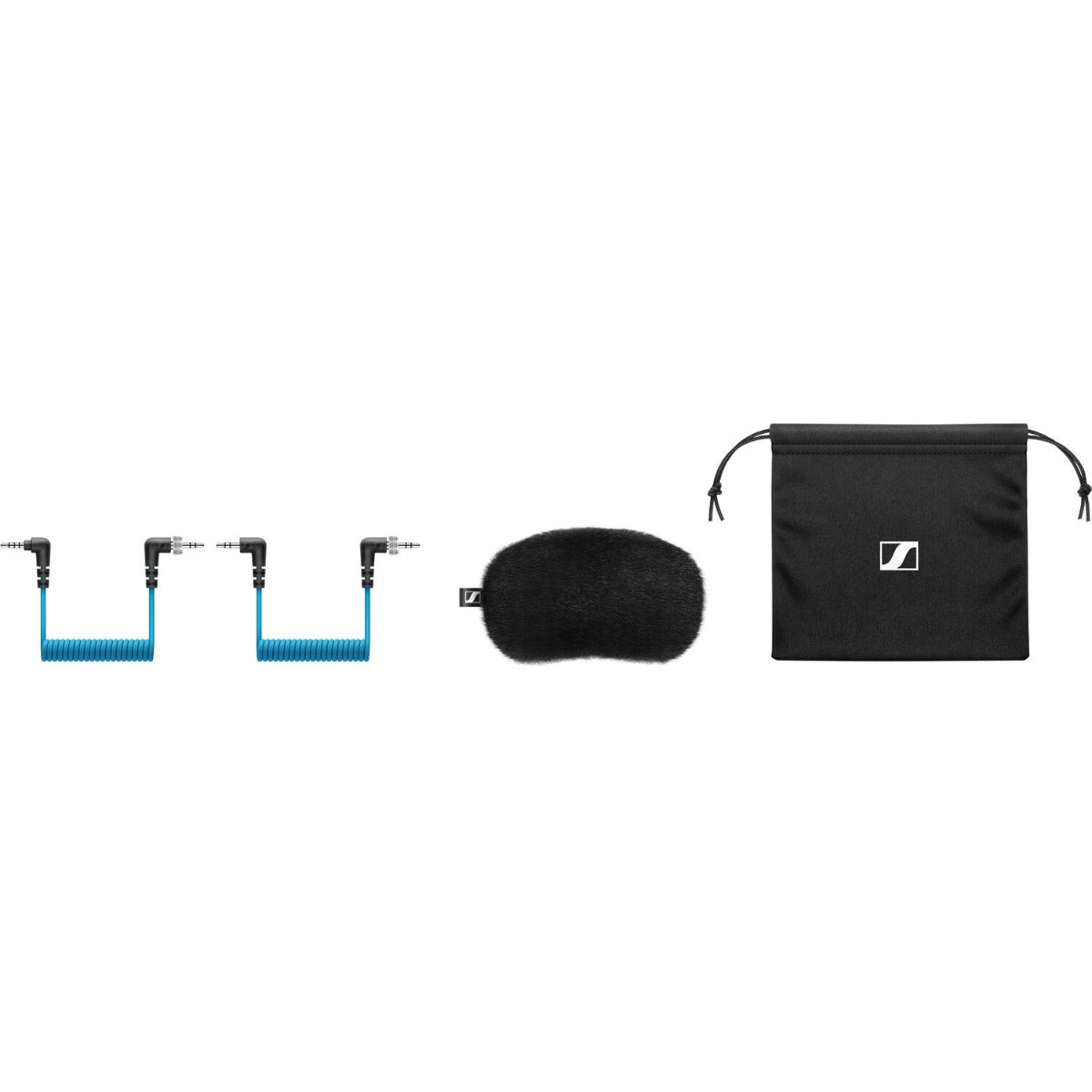 Sennheiser MKE 400 MK2 camera microphone shown with compact design and built-in shock mount for professional audio recording.
