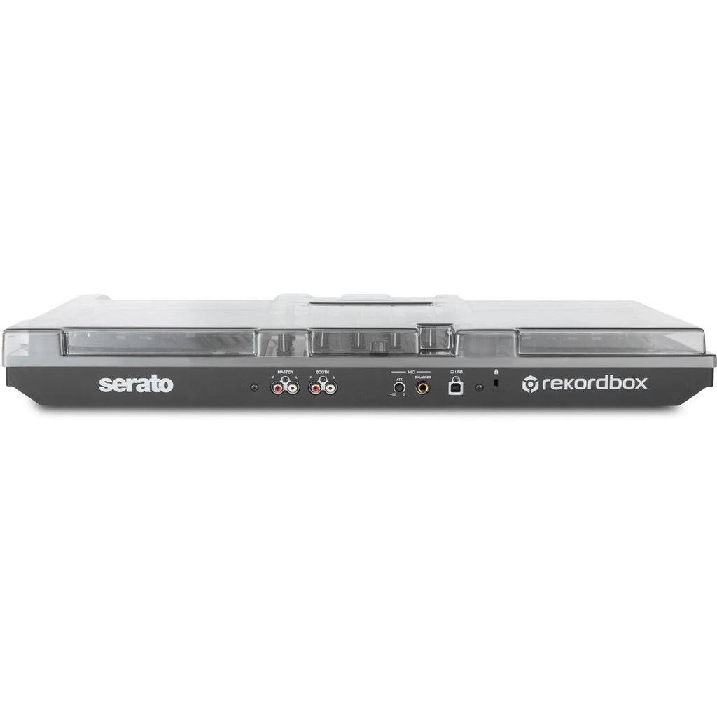 Decksaver Pioneer DDJ-FLX6 DJ cover protecting the controller with a sleek, durable black design for safe transport and storage.