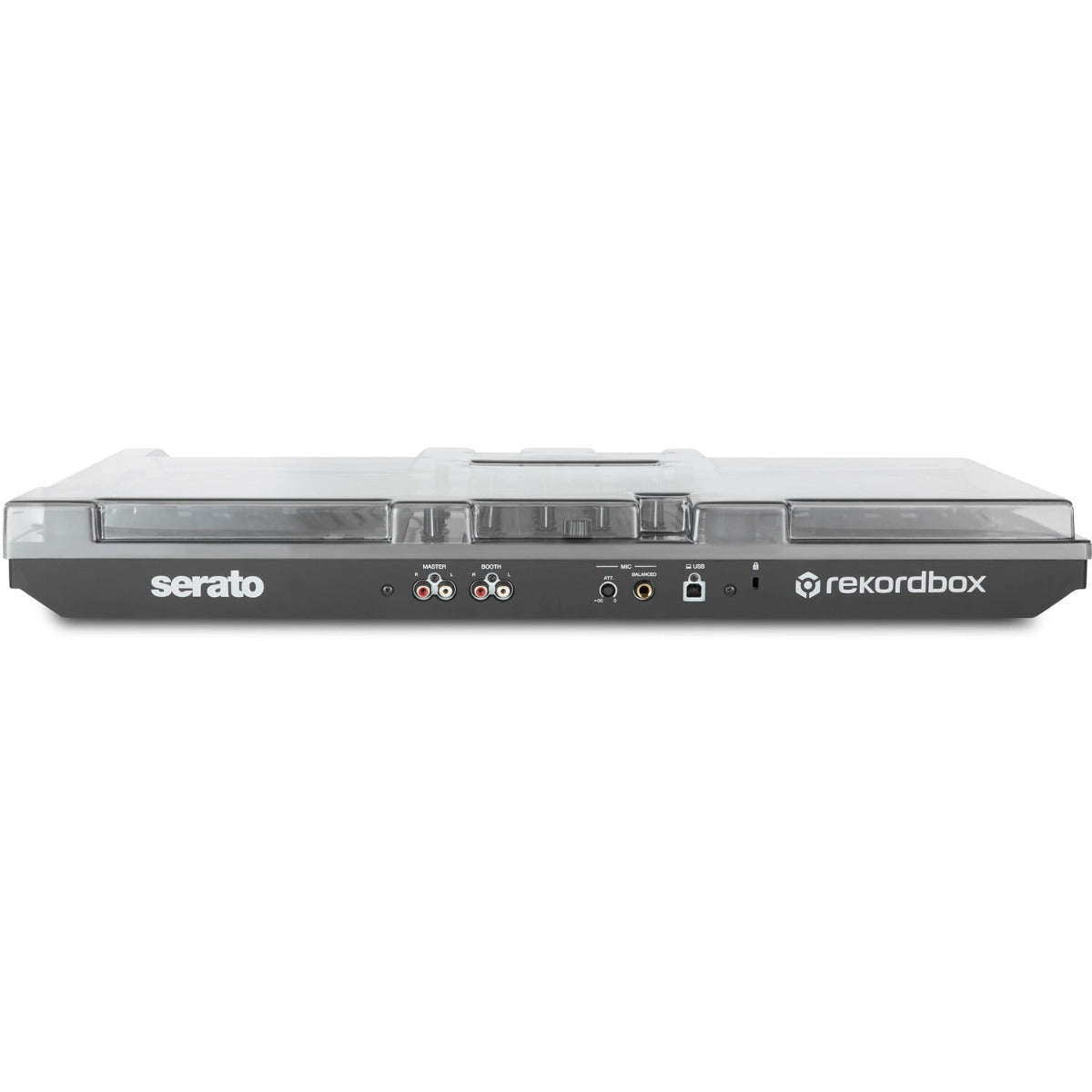 Decksaver Pioneer DDJ-FLX6 DJ cover protecting the controller with a sleek, durable black design for safe transport and storage.