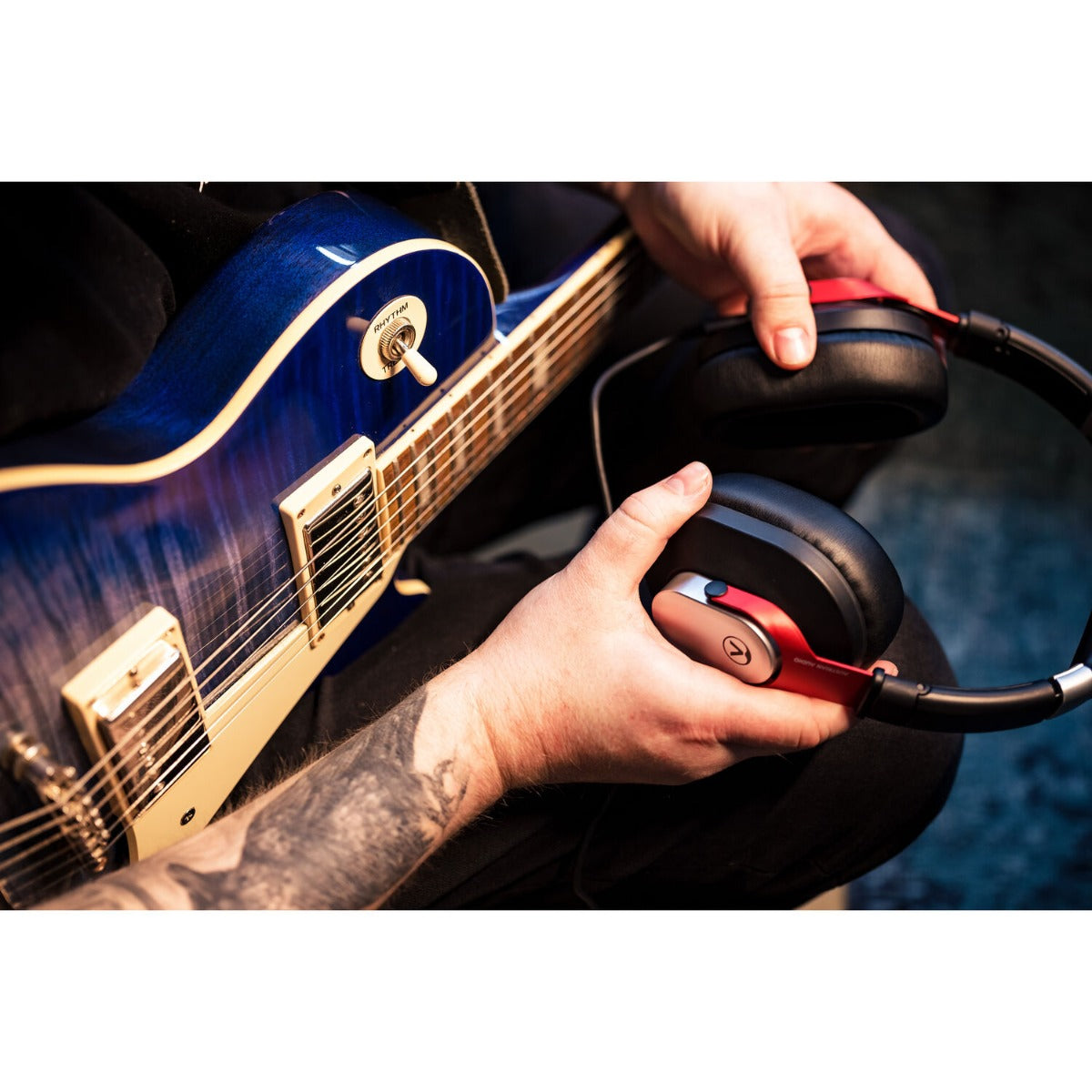 Austrian Audio Hi-X15 studio headphones with over-ear design and large ear cups for professional audio monitoring.