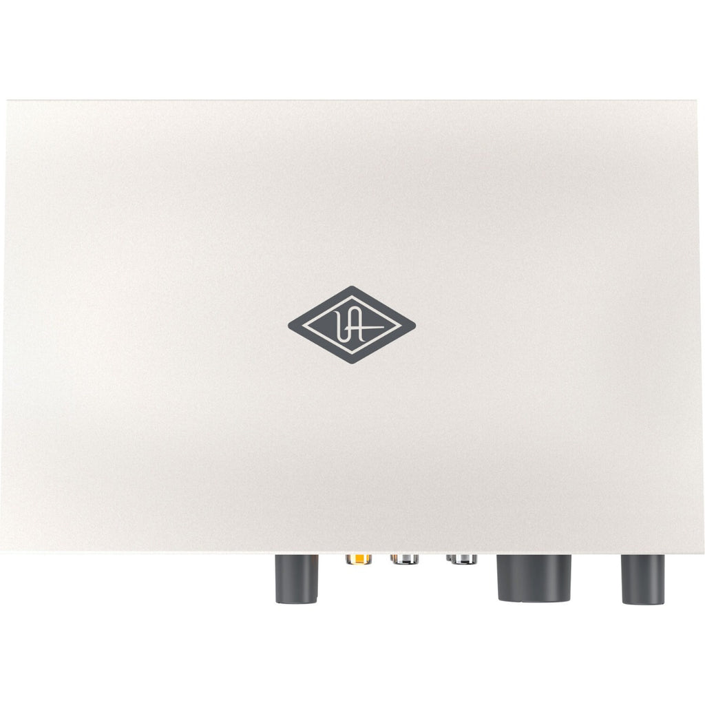 Universal Audio Volt 2 audio interface with two input channels and professional controls for music recording and production.