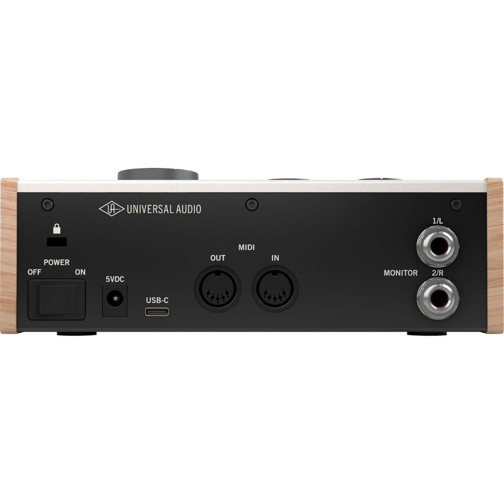 Universal Audio Volt 276 audio interface with knobs and input ports, professional-grade equipment for music recording and production.